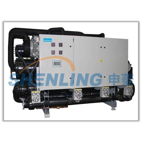 High temperature multi-stage heating water chiller and heater
